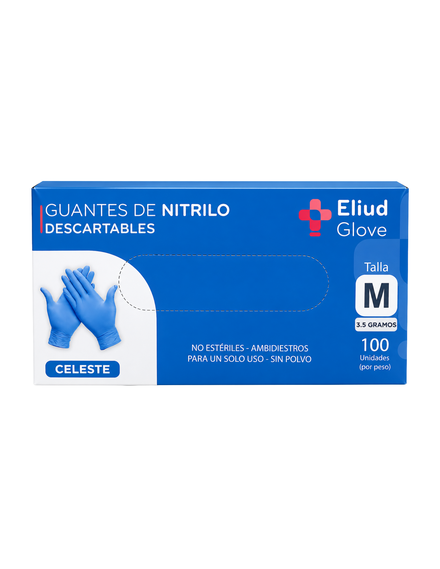 Guantes de Nitrilo · Celeste · Eliud